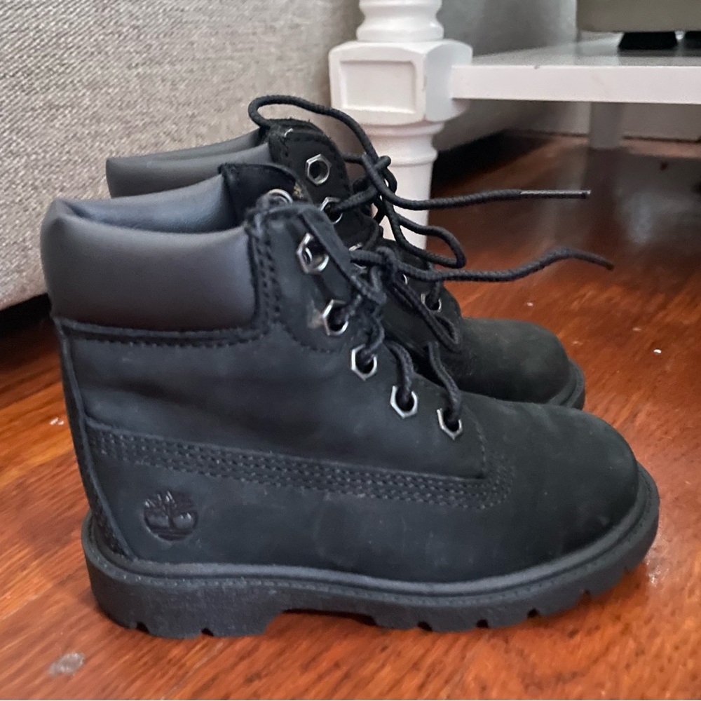 Black Toddler Timberland Boots - Size 7